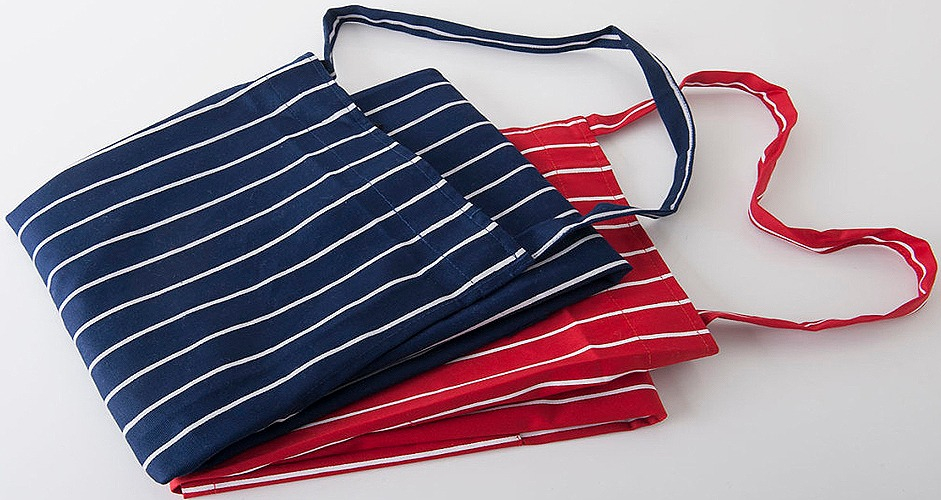 gallery/woven apron red & blue